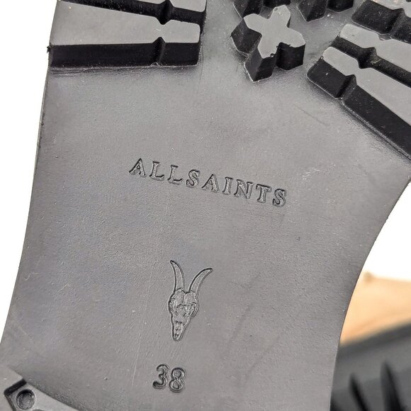 AllSaints Women Paulina Desert Suede Ankle Combat Boots size 8US EUR38 - Picture 7 of 8